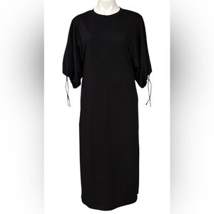 Topshop black midi dress size 8